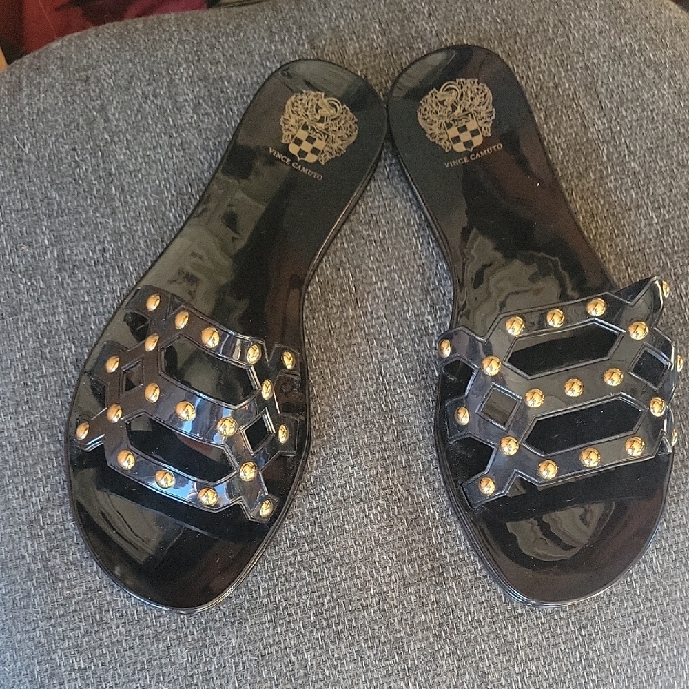 Vince Camuto Size 8m Slip On Jelly Slides Sandals. Luxury @ Posh Discounts
